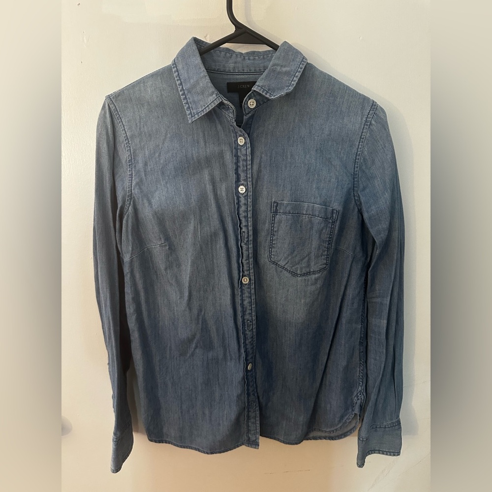 J. Crew Light Blue Chambray Shirt